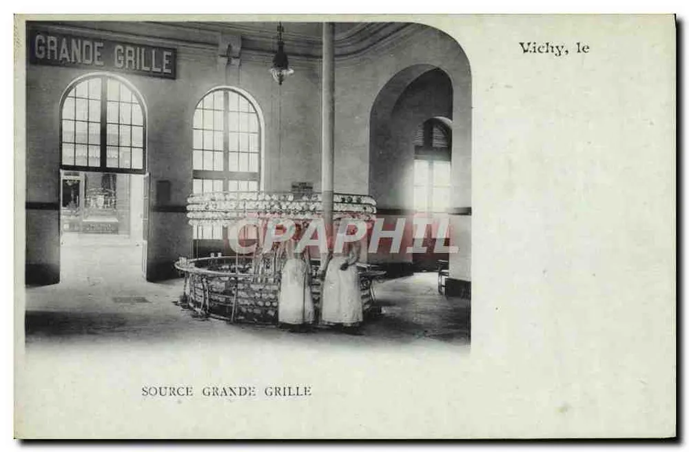 Fonte Grande Grille — Vichy — editor não visível - Frente