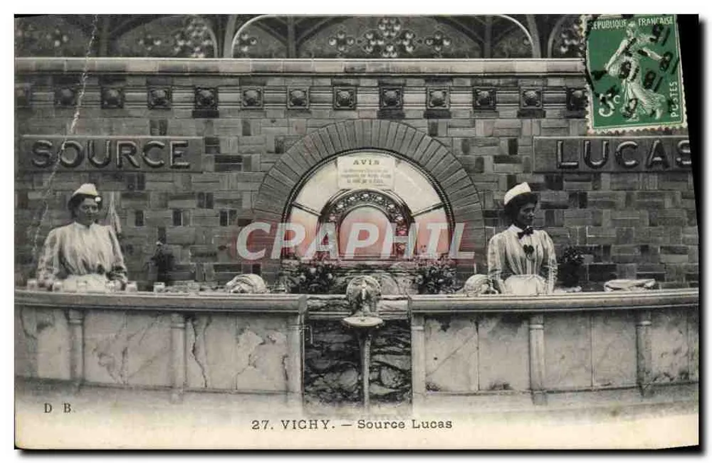 Vichy — Fonte Lucas — D.B. n°27 - Frente