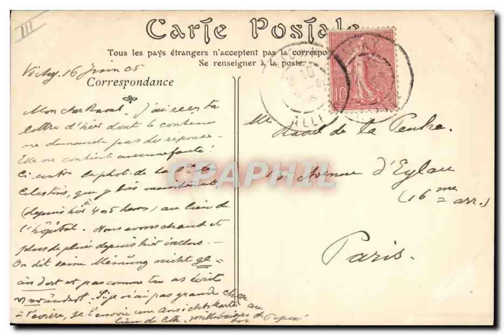 Vichy — Nova Fonte dos Célestins — ND Phot. - Verso