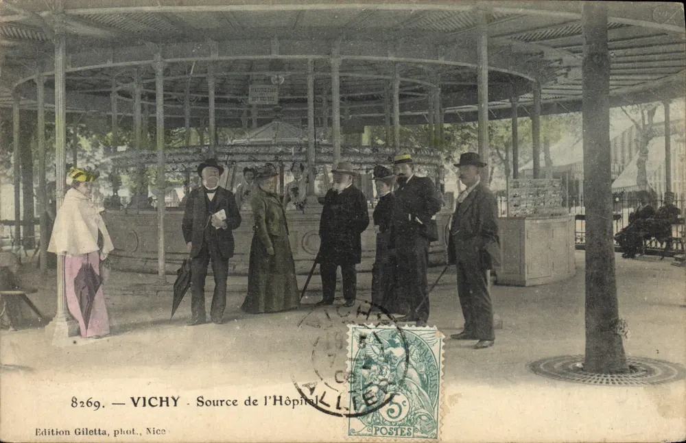 Vichy — Fonte do Hospital — Edição Giletta, fot., Nice - Frente
