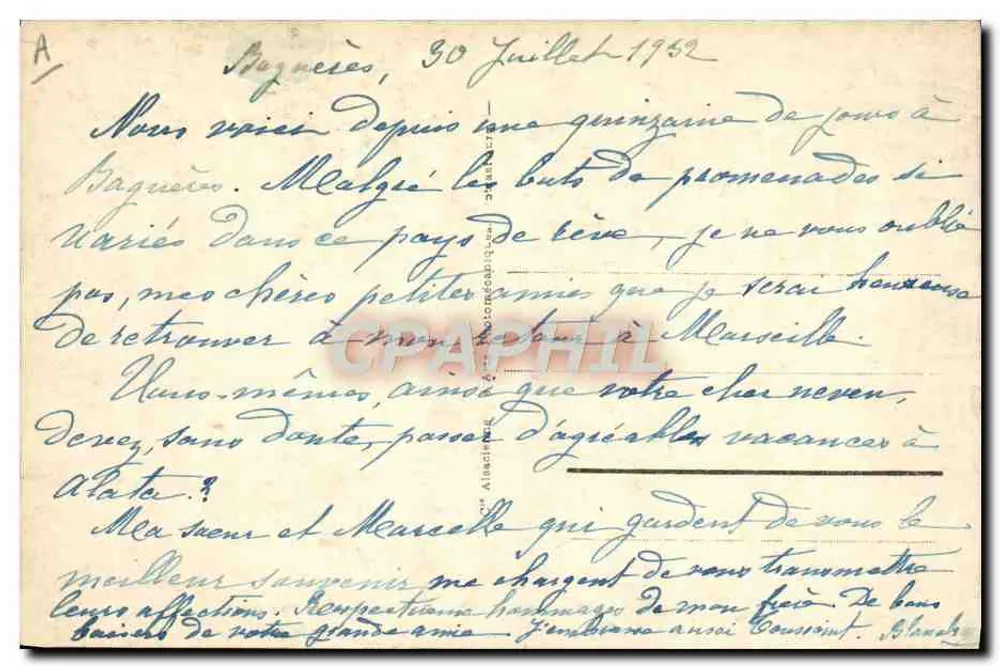 Bagnères-de-Bigorre — Innenansicht der Néo-Thermes-Badewanne — Verlag ABA, Nr. 16 - Rückseite