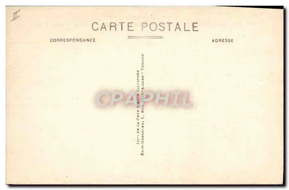 Tamaris-sur-Mer — Nautische Spiele — Verlag: Imprimerie de la Côte d'Azur, Toulon - Rückseite