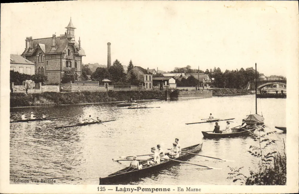 Lagny-Pomponne — In Marne — Edizione Vve Bastide n°125 - Recto
