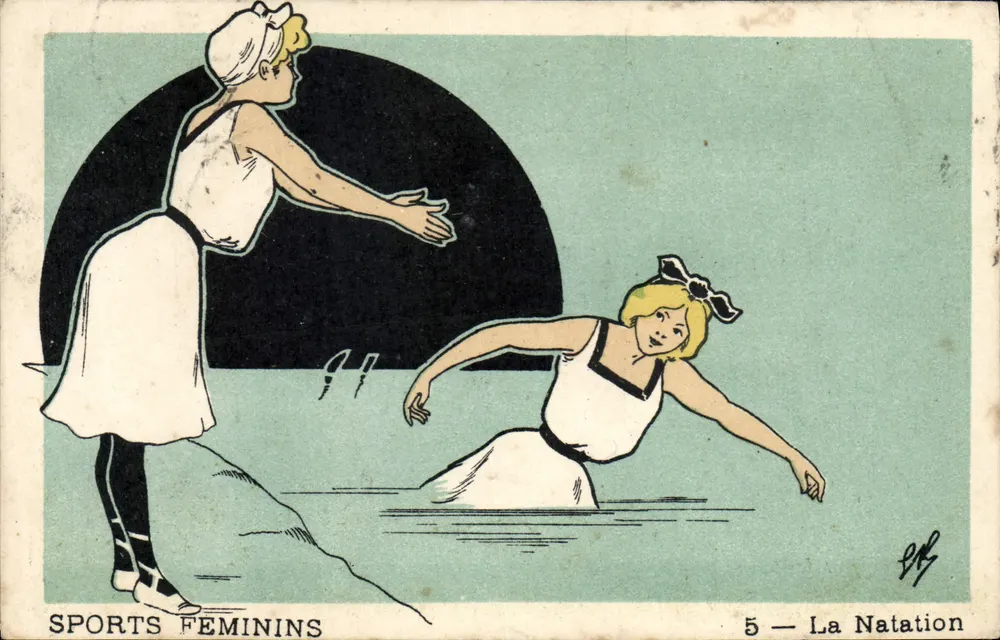 Frauen-Sport — Schwimmen — Verlag nicht sichtbar, Nr. 5 - Vorderseite