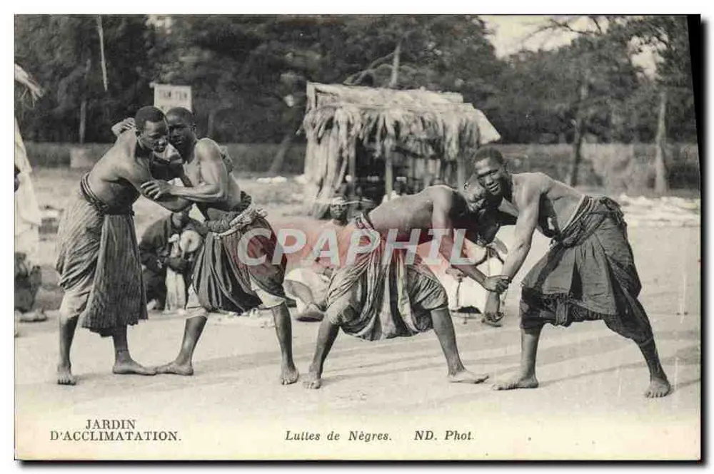 Kämpfe der Neger — Jardin d'Acclimatation — ND. Phot. - Vorderseite