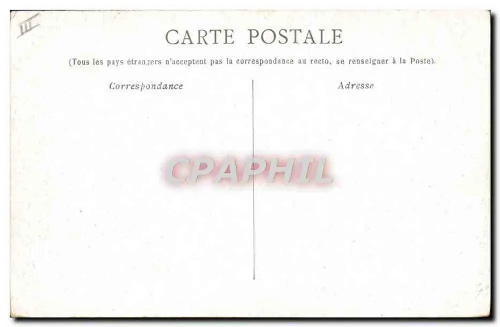 Marseille — Abfahrt eines Transatlantischen Schiffs — Verlag unbekannt, Seriennummer nicht sichtbar - Rückseite