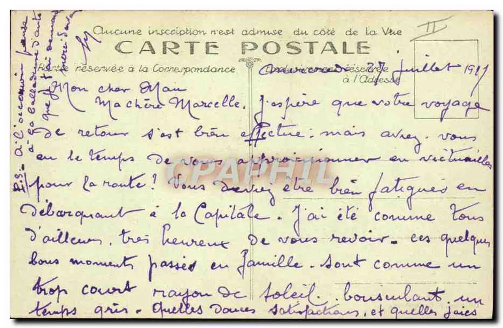 Cherbourg — Die Transbordeure im Avant-Port — Sammlung F. C. Cherbourg - Rückseite