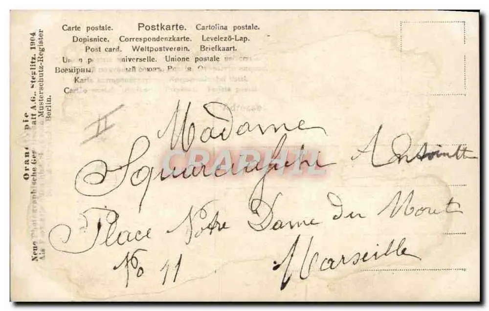 Baden am Meer — Drei junge Mädchen im Badeanzug — Verlag A. & C. Steglitz, Berlin - Rückseite