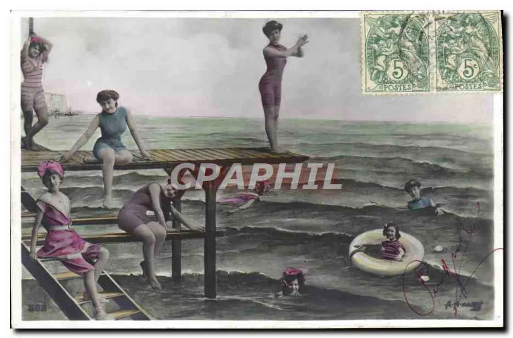 Frauen und Kinder am Meer — Verlag A. H. Aman, Nr. 882 - Vorderseite