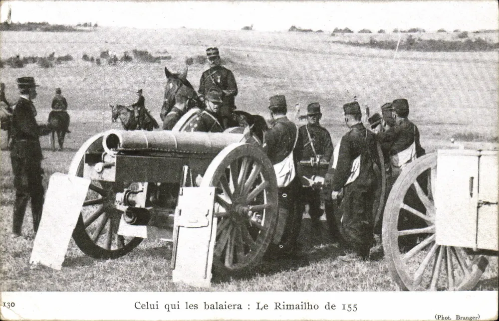 155 mm Rimailho-Kanone — Verlag Branger, Nr. 130 - Vorderseite