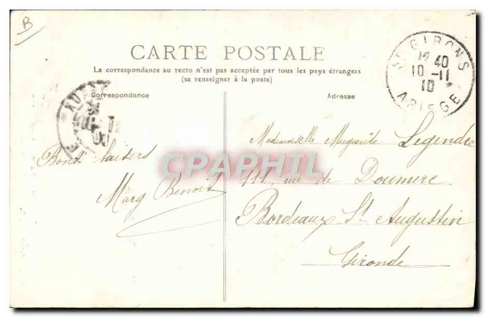 Bethmalaise na Cozinha — François Ferré, editor, St-Girons - Clic. Dedieu, n°29 - Verso