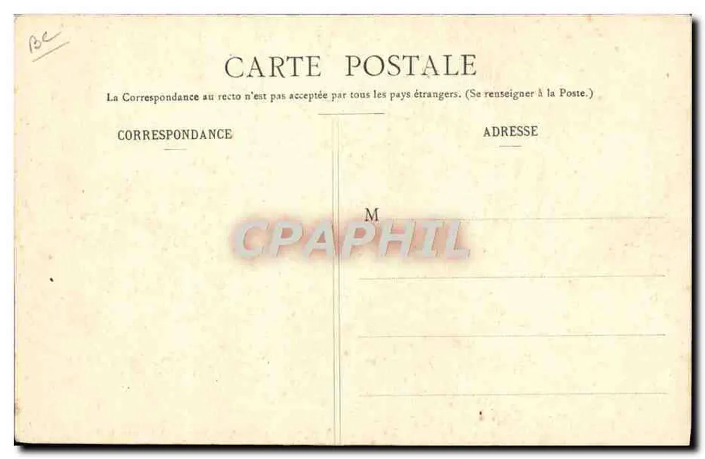 Mulher em traje tradicional — Tipo de Bethmalaise, perto de Castillon — Editor: Saint-Jean-de-Luz, St-Girons e Pritz (Ariège) - Verso