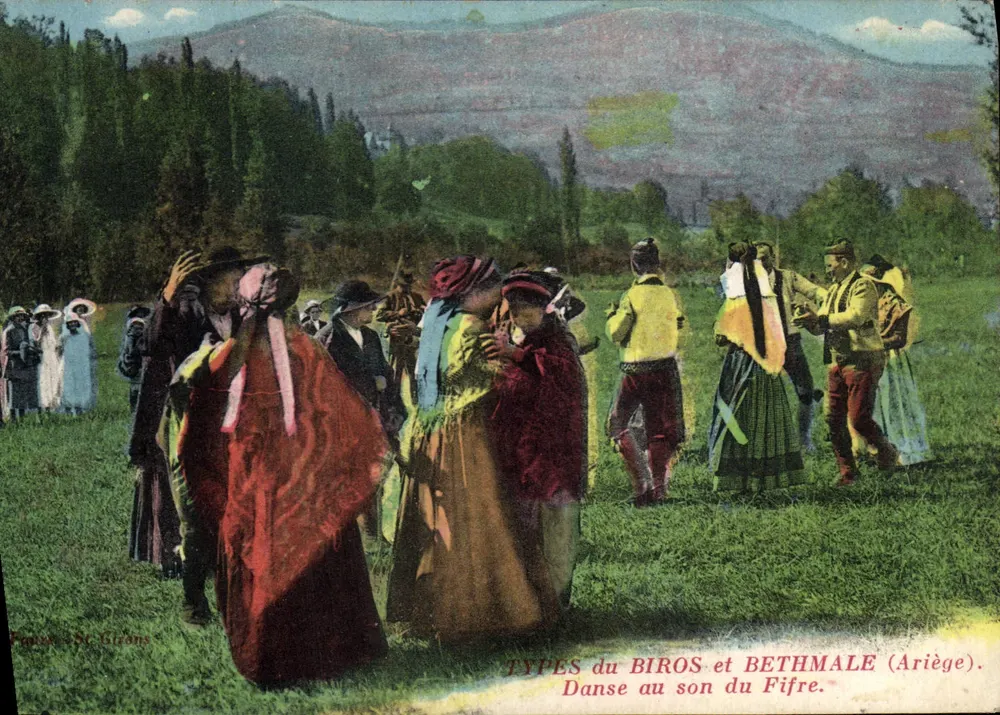 Typen von Biros und Bethmale — Tanz zum Klang der Flöte — Verlag: Pauze & St. Girons - Vorderseite