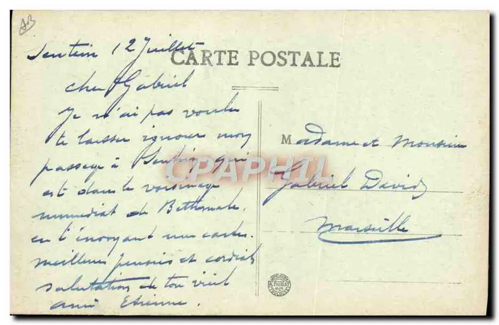 Ariège Pittoresque — Aldeia de Bethmale — Foto Fauré, editado por St-Gérons (Ariège) - Verso