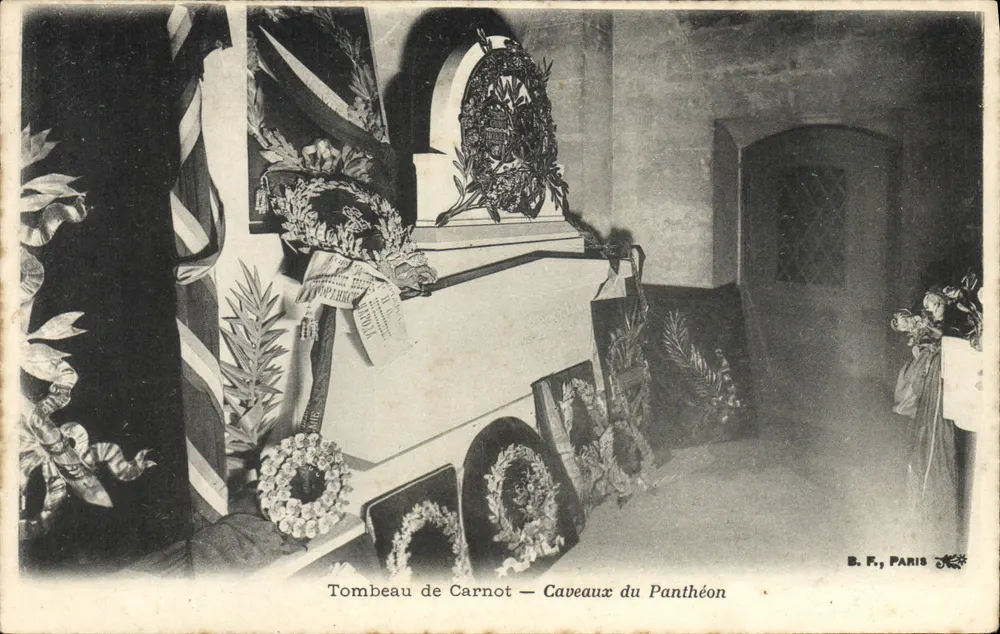 Tomba di Carnot — Cappelle del Panthéon — B. F., Parigi - Recto