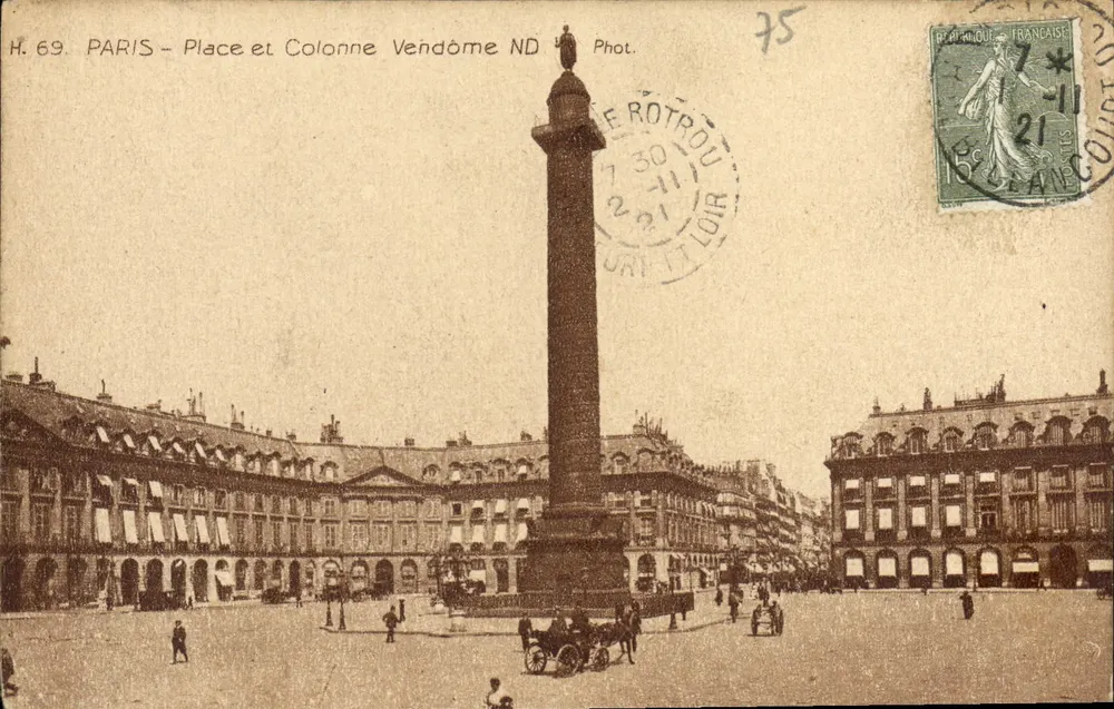 Parigi - Piazza e Colonna Vendôme ND — Fot. H. 69 - Recto