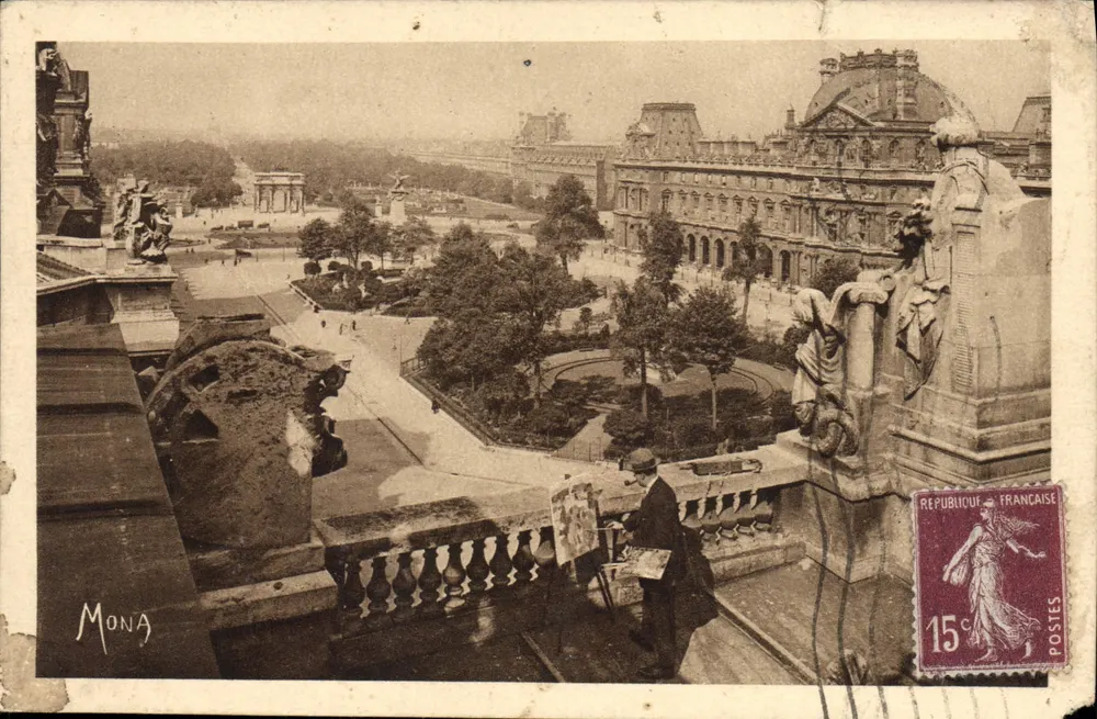 Ansicht der Louvre-Gärten und der Tuileries — Mona — n°59 - Vorderseite