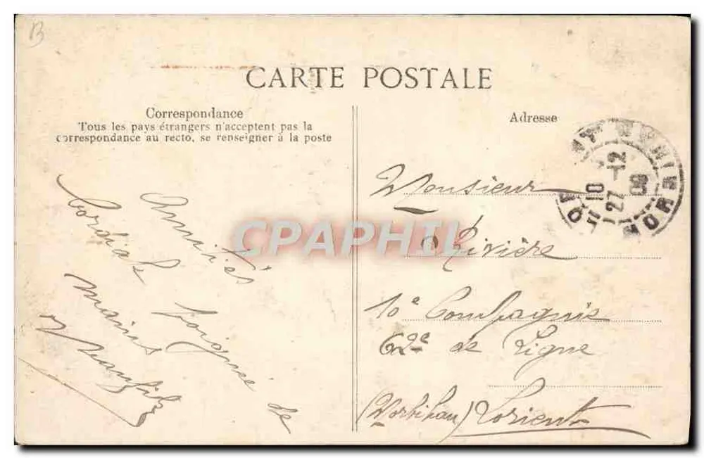 Paris – O Louvre — vista do jardim das Tuileries — editor anônimo, n° 4388 - Verso
