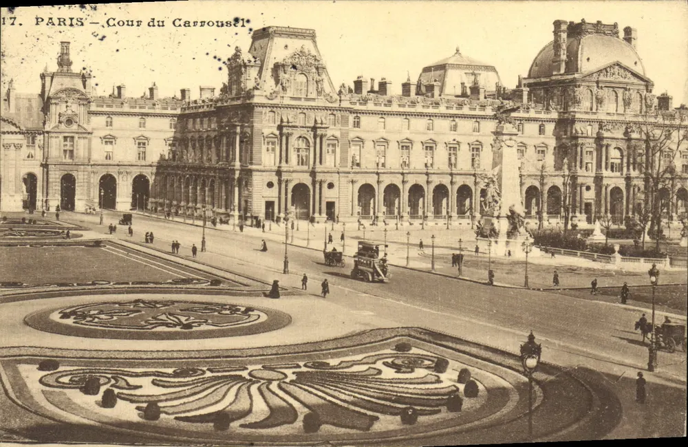 Paris — Cour do Carrousel — editor desconhecido, n° 17 - Frente