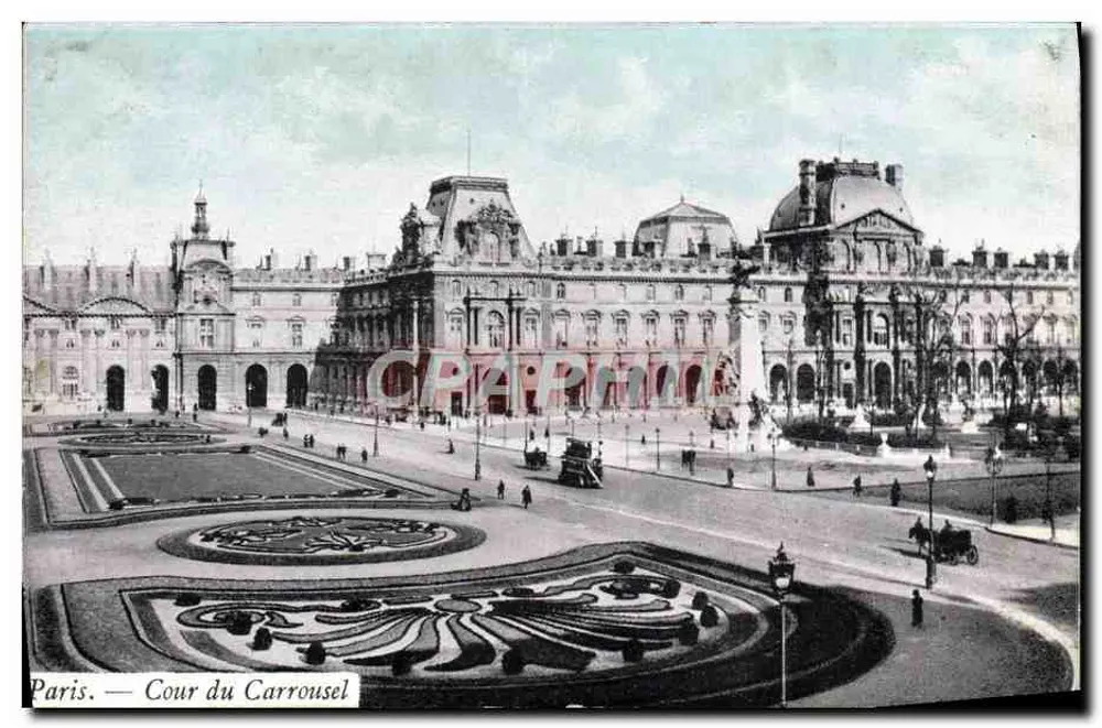 Paris — Cour du Carrousel — n° de série 10 - Frente