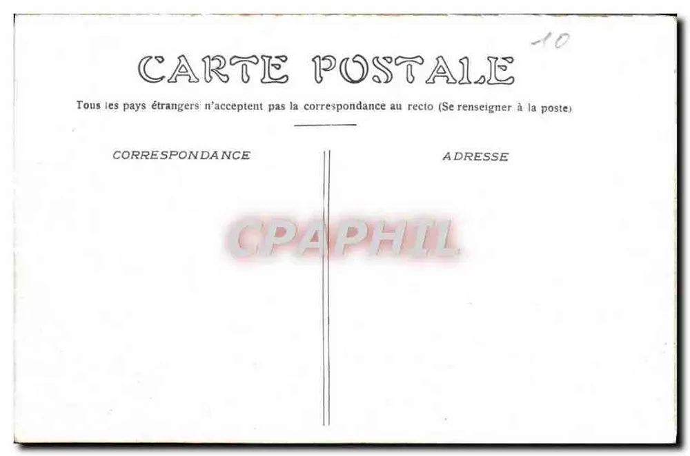 Paris — Cour du Carrousel — n° de série 10 - Verso