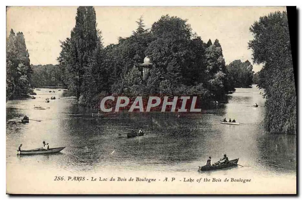 Der See des Bois de Boulogne - Paris - A.P. - See des Bois de Boulogne - Vorderseite