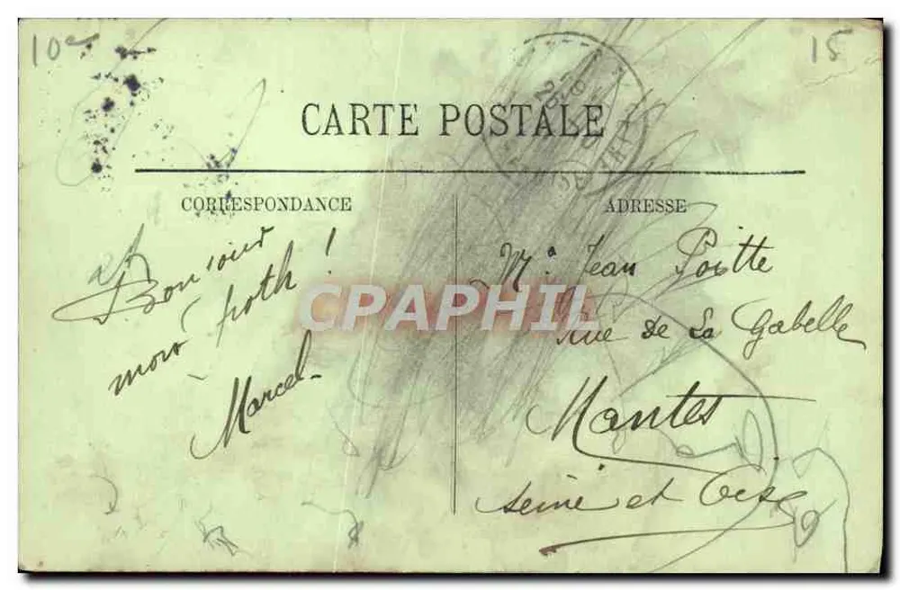 Paris — O Boulevard e a Porta Saint-Denis — LL. n° 1802 - Verso