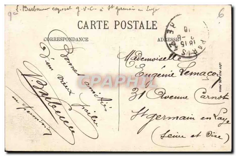 Paris — O Ópera — LL. — n°75 - Verso
