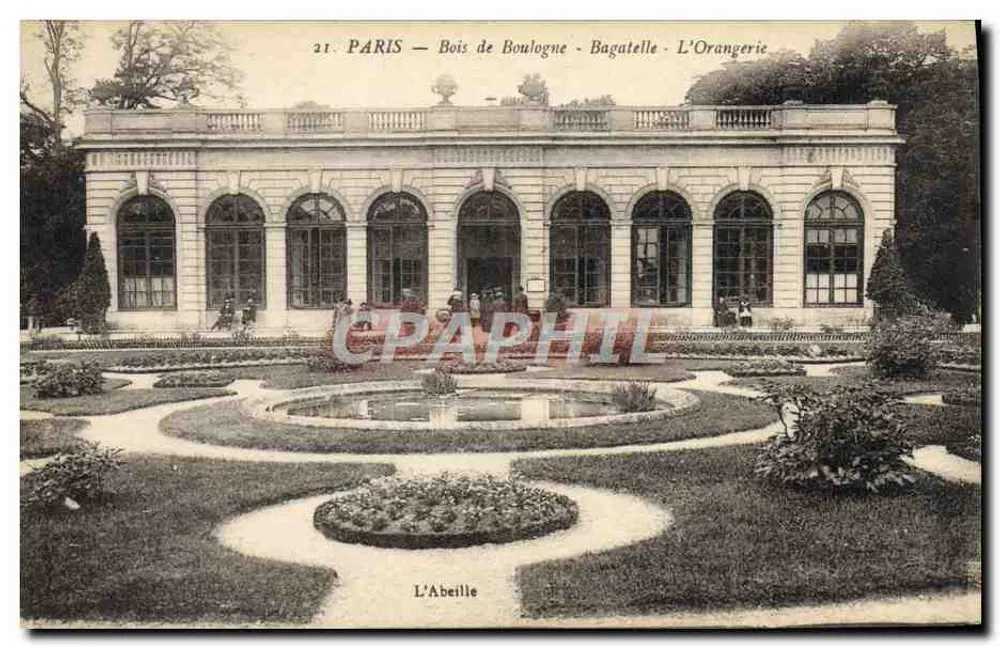 Paris — Bois de Boulogne — Bagatelle — Die Orangerie — Die Biene - Vorderseite