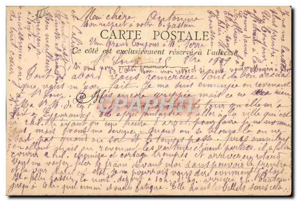 Der Konklave 1903 — Mgr Svampa Domenico, Erzbischof von Fermo — Ansichtskarte - Rückseite