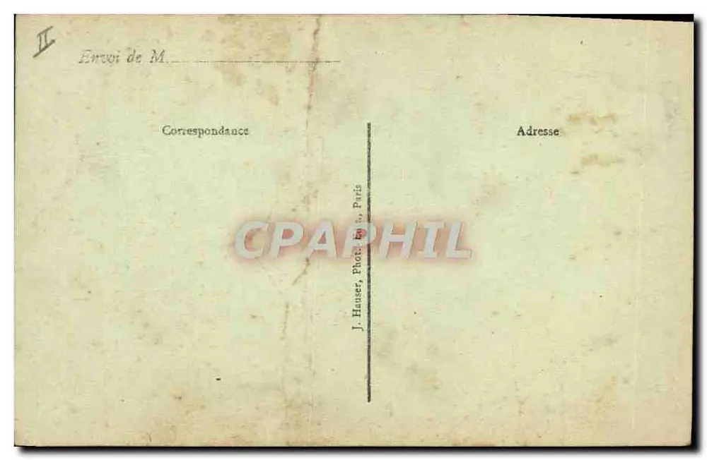 Monseigneur Roland Gosselin — Bischof von Mosynople — J. H. Déposé - Rückseite