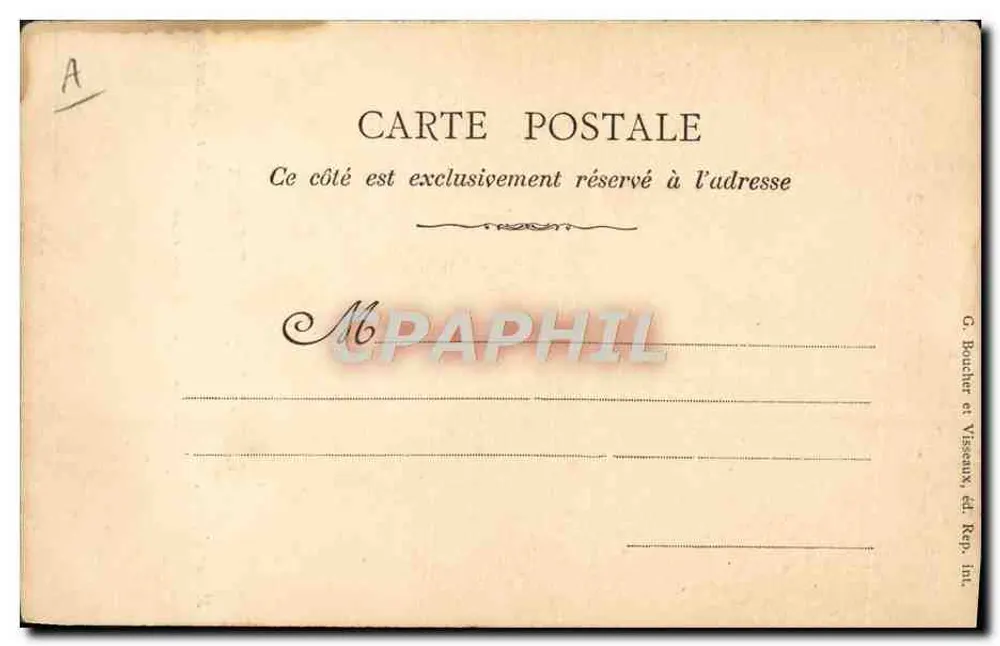 Migr Vivès y Tuto Calzanz — Portrait du cardinal élu en 1903 — Éditeur G. Boucher et Viseaux, éd. Rep. int. - Rückseite