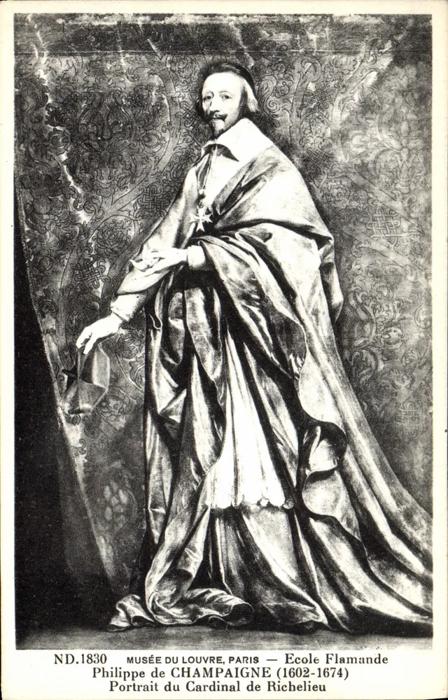 Porträt des Kardinals Richelieu — Louvre-Museum — Flämische Schule - Vorderseite