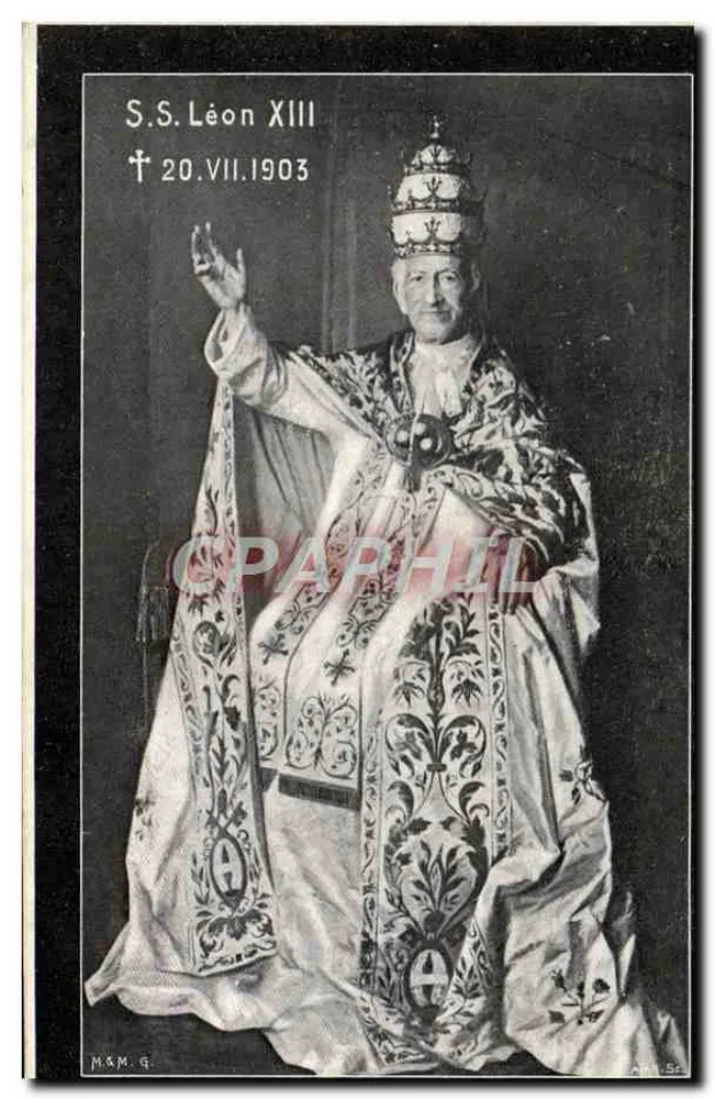 S.S. Léon XIII — gestorben am 20.VII.1903 — H.M. G. - Vorderseite