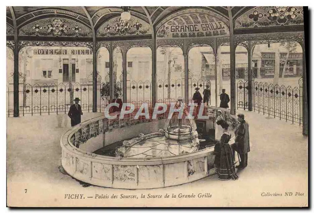 Vichy — Palast der Quellen, die Quelle der Grande Grille — Sammlung ND Phot - Vorderseite
