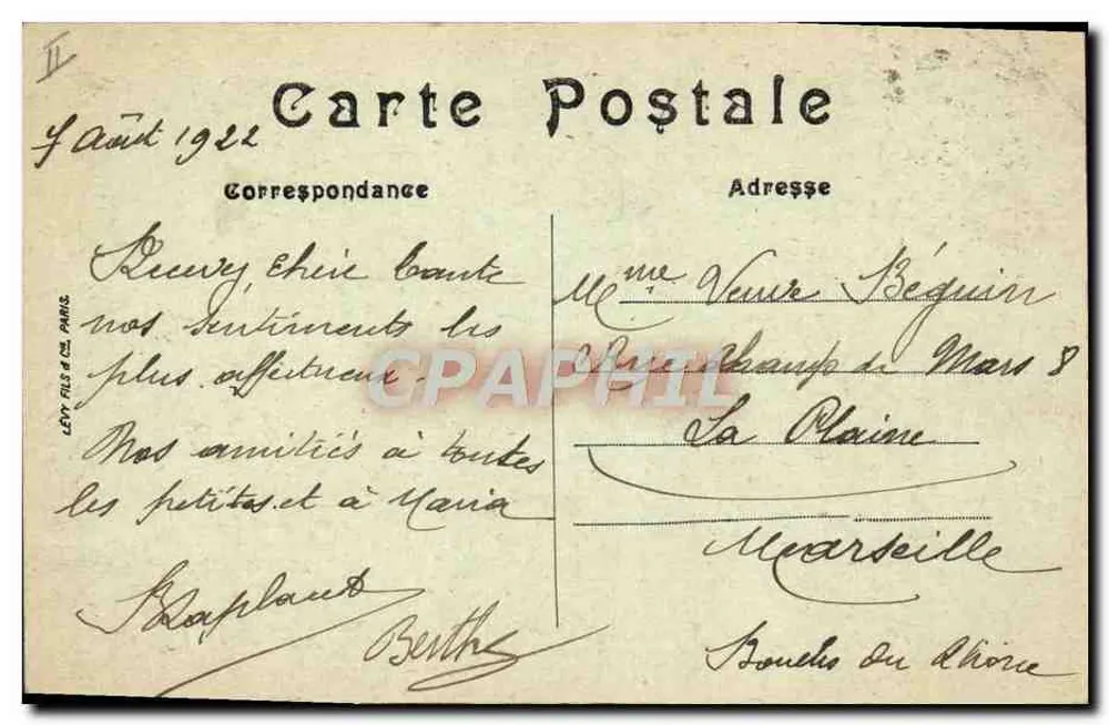 Aix-les-Bains — Einrichtung der Marhoz-Quellen — LL. - Rückseite