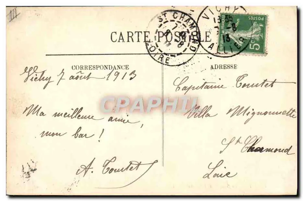 Vichy — Źródło Szpitalne — LL. n°314 - Rewers