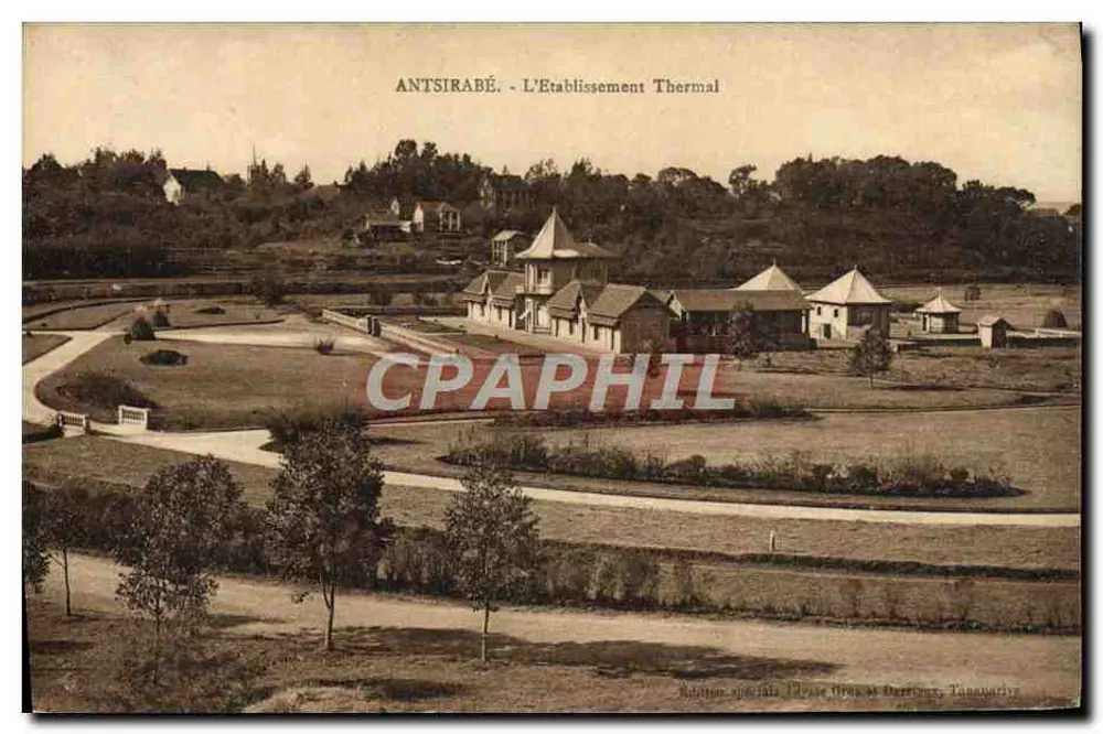 Antsirabe - O Estabelecimento Termal — edição especial, Praça dos Pescadores, Tananarive - Frente