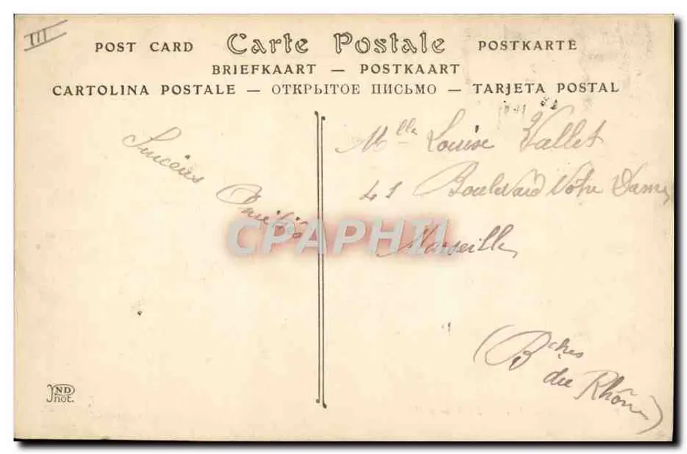 Vichy — A Fonte das Senhoras — ND Fot. - Verso