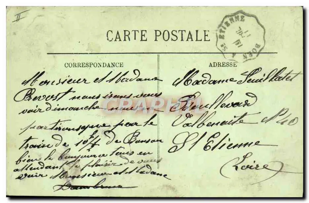 Vichy — A Fonte da Grande Grille — LL. n°313 - Verso