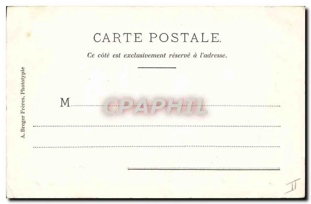 De kleine worstelaars — studiofoto — A. Breger Frères, Phototypie - Achterkant