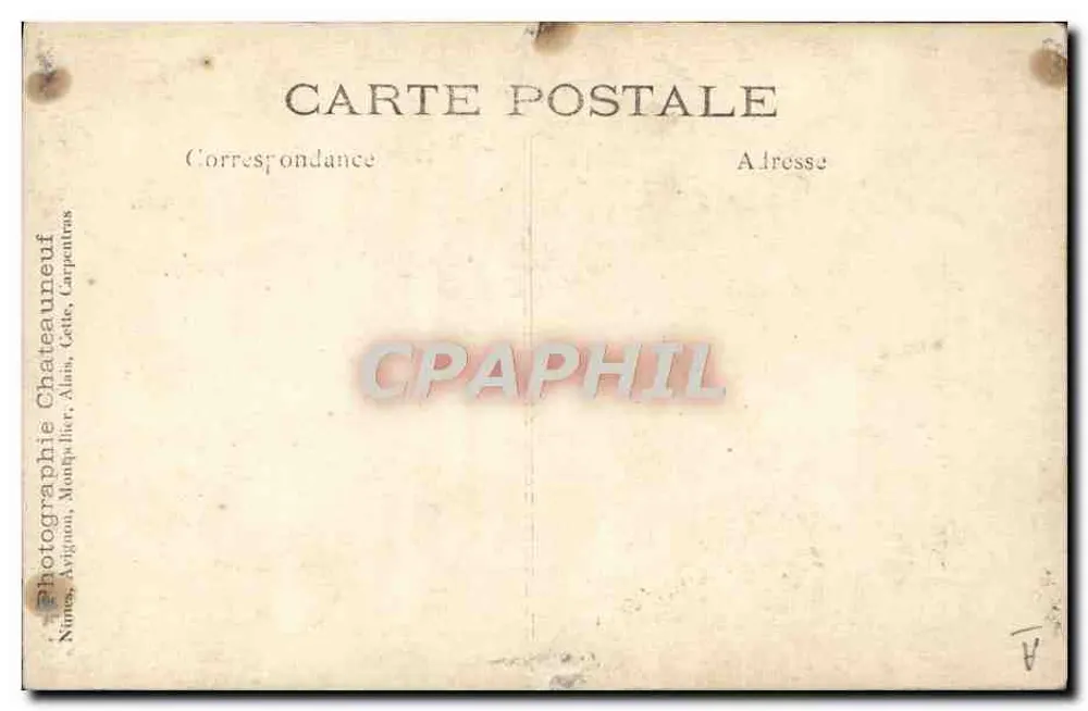 Retrato de um homem musculoso — Fotografia Charteauaneuf — Nîmes, Avignon, Montpellier, Alais, Gelle, Carpentras - Verso