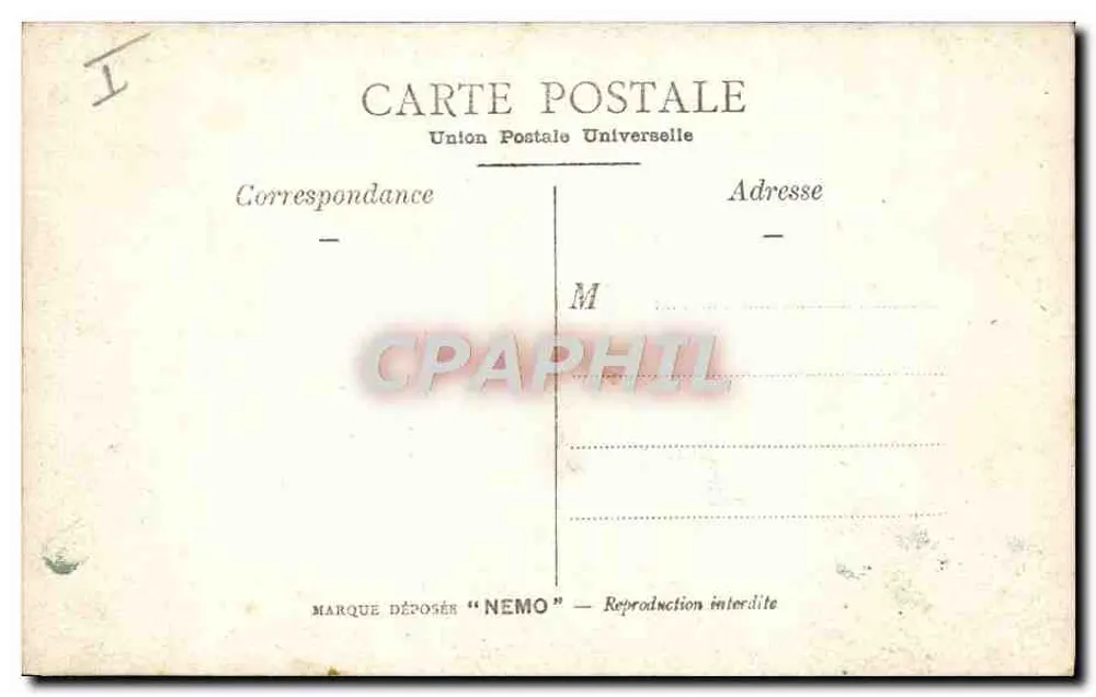 Das Boot von Southampton — maritime Zeichnung — Universal Postal Union - Rückseite