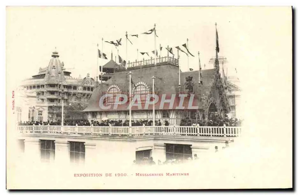 Exposição de 1900 - Messageries Maritimes — Toulouse, Paris - Frente