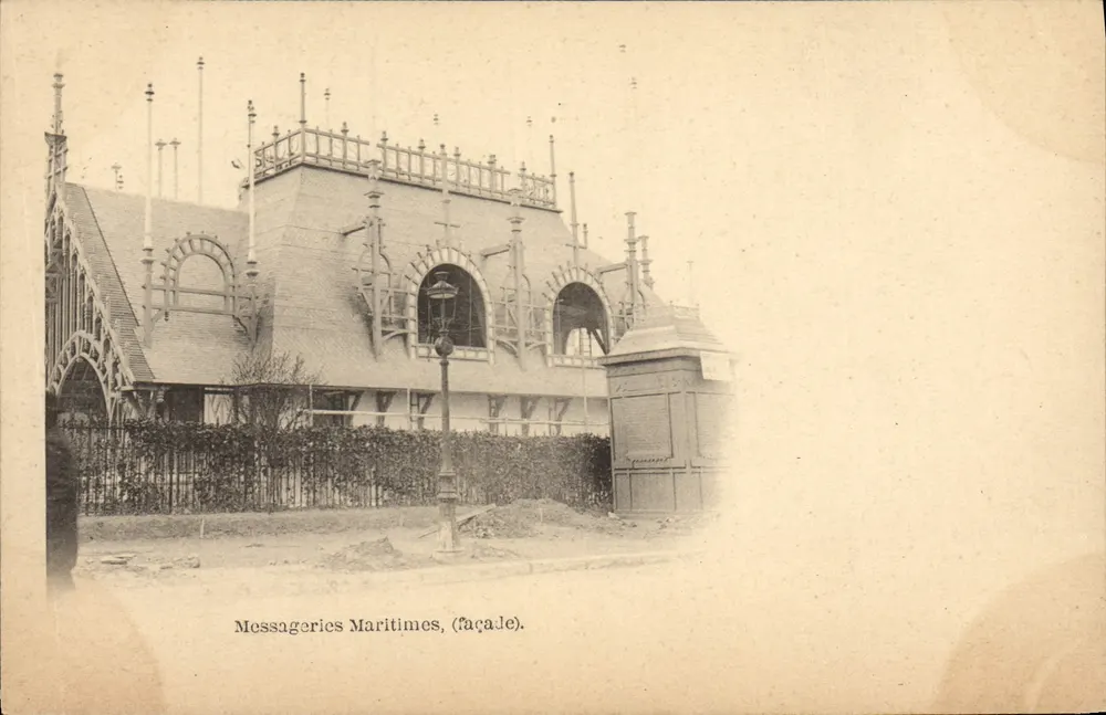 Messageries Maritimes, (fachada). — Editor: n.º III - Anverso