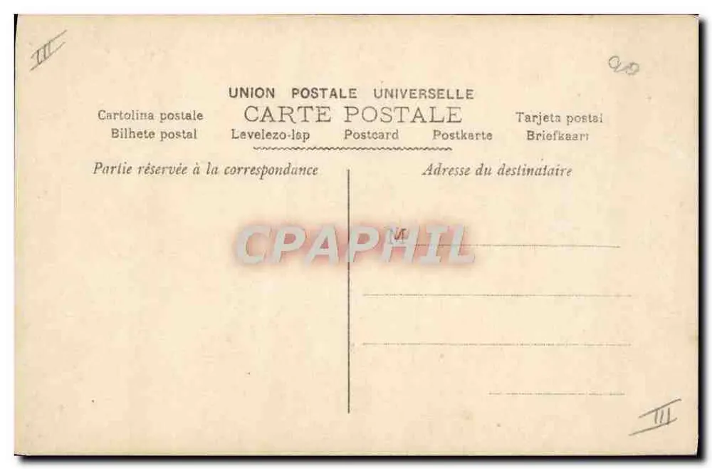 Gustave — retrato em cesta de flores — S. (editor) n° 9047 - Verso