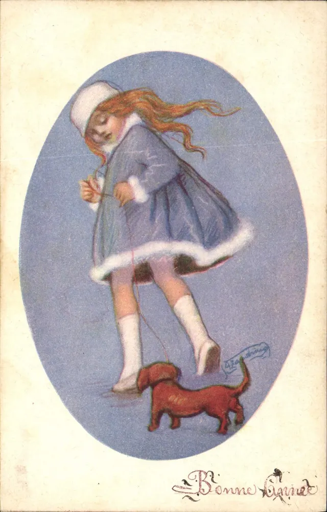 Mädchen mit Hund — Bonne Liquide — Verlag: Bonne Liquide - Vorderseite