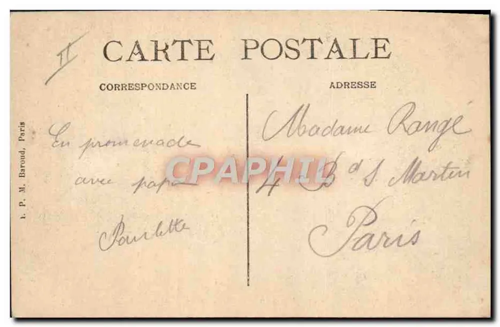 PARIS - Jardin des Plantes — Alligatoren aus dem Mississippi — n°299 - Rückseite