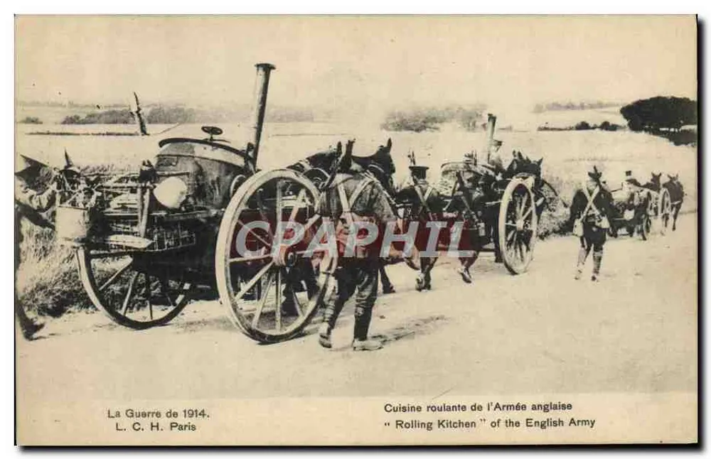 Rollende Küche der britischen Armee — Der Krieg von 1914 — L. C. H. Paris - Vorderseite