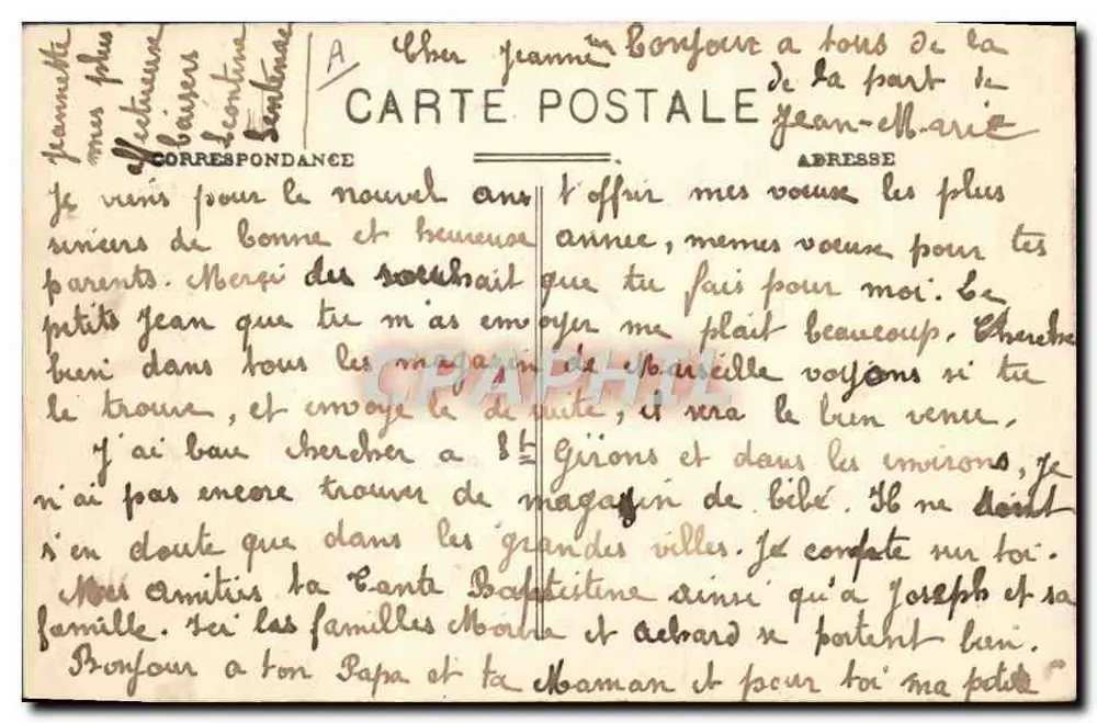 Liadoures (Ariège) — Tipos Massatois — Concurso de Trajes — Foto L. Faure, St-Girons - Verso